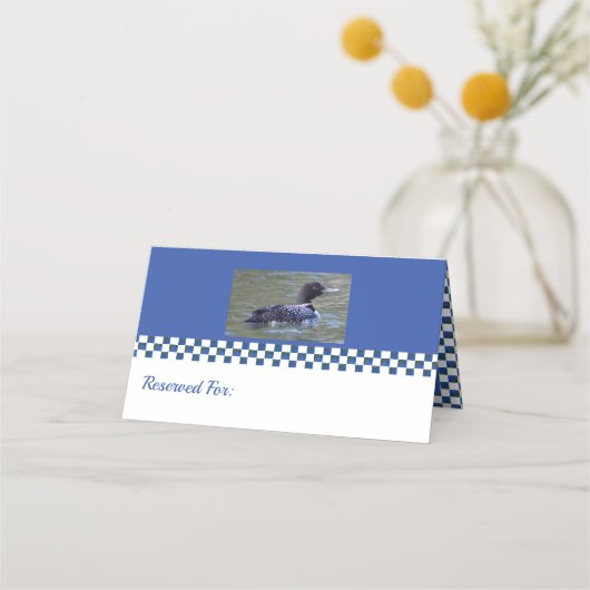 紙プレイスセッティングスポーツをテーマにした プレイスカード (裏面)