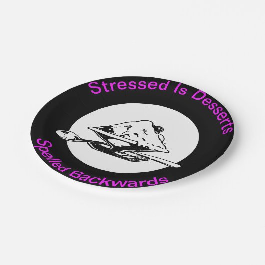 紙プレートおもしろいデザートお誕生日ケーキ ペーパープレート (アングル)