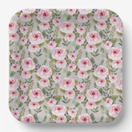 紙プレートかわいいデザインと赤ちゃんシャワー。 ペーパープレート