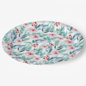 紙プレートかわいいデザインと赤ちゃんシャワー。 ペーパープレート (アングル)