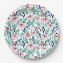 紙プレートかわいいデザインと赤ちゃんシャワー。