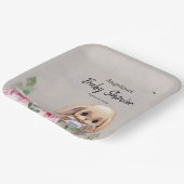 紙プレートかわいいデザインと赤ちゃんシャワー。 ペーパープレート (傾斜あり)