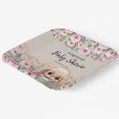 紙プレートかわいいデザインと赤ちゃんシャワー。 ペーパープレート (傾斜あり)