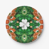 紙プレートとアイリッシュカラーデザイン ペーパープレート (正面)