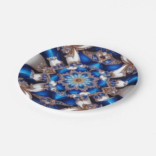 紙プレートとアルゼンチンカラーズデザイン ペーパープレート (アングル)