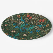 紙プレートとウィリアム・モリス「チューリップス」デザイン ペーパープレート (アングル)