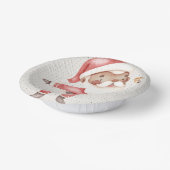 紙プレートとウォータカラーサンタ ペーパーボウル (傾斜あり)