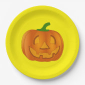 紙プレートとカボチャ ペーパープレート (正面)