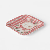 紙プレートとクリスマスキャラクター ペーパープレート (傾斜あり)