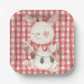 紙プレートとクリスマスキャラクター ペーパープレート (正面)