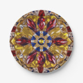 紙プレートとコロンビア色デザイン ペーパープレート (正面)