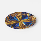 紙プレートとスウェーデンカラーズデザイン ペーパープレート (アングル)