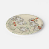 紙プレートとデジタルフローラデザイン ペーパープレート (アングル)