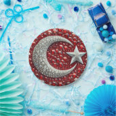 紙プレートとトルコ色デザイン ペーパープレート (パーティー)