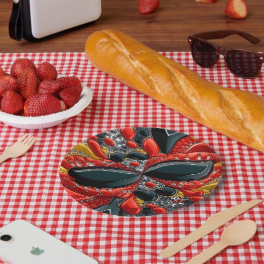 紙プレートとドイツカラーズデザイン ペーパープレート (ピクニック)