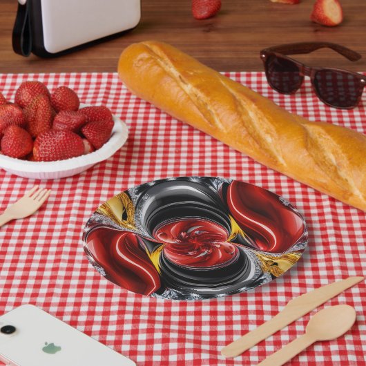 紙プレートとドイツ色デザイン ペーパープレート (ピクニック)