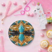 紙プレートとバハマカラーズデザイン ペーパープレート (パーティー)