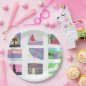 紙プレートとビーチとその他の屋外シーン ペーパープレート (パーティー)