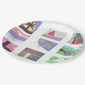 紙プレートとビーチとその他の屋外シーン ペーパープレート (アングル)