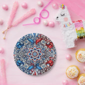 紙プレートとフランスカラーズデザイン ペーパープレート (パーティー)