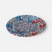 紙プレートとフランスカラーズデザイン ペーパープレート (アングル)