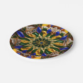 紙プレートとブラジル色デザイン ペーパープレート (アングル)