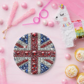 紙プレートとブリティッシュカラーズデザイン ペーパープレート (パーティー)