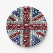 紙プレートとブリティッシュカラーズデザイン ペーパープレート (正面)