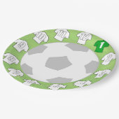 紙プレートとホワイトスポーツシャツ ペーパープレート (アングル)