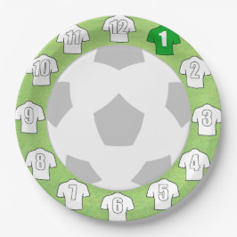 紙プレートとホワイトスポーツシャツ ペーパープレート