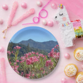 紙プレートとボウルMtタマルパイピンクの花 ペーパープレート (パーティー)