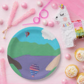 紙プレートとマウンテンレイクデザイン ペーパープレート (パーティー)