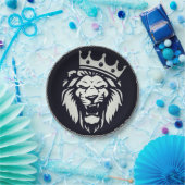 紙プレートとライオンデザイン ペーパープレート (パーティー)