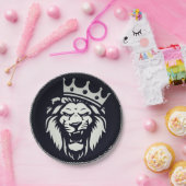 紙プレートとライオンデザイン ペーパープレート (パーティー)