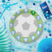 紙プレートとライトスカイブルースポーツシャツ ペーパープレート (パーティー)