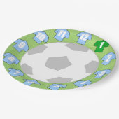 紙プレートとライトスカイブルースポーツシャツ ペーパープレート (アングル)