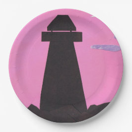 紙プレートとライトハウスデザイン ペーパープレート