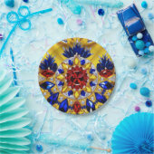 紙プレートとルーマニア色デザイン ペーパープレート (パーティー)