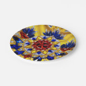 紙プレートとルーマニア色デザイン ペーパープレート (アングル)