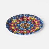 紙プレートとルーマニア色デザイン ペーパープレート (アングル)