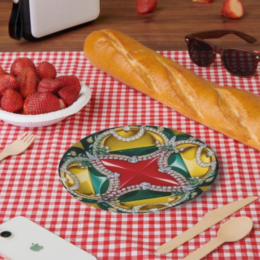 紙プレートとロサンゼルスカラーデザイン ペーパープレート (ピクニック)