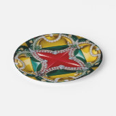 紙プレートとロサンゼルスカラーデザイン ペーパープレート (アングル)