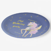 紙プレートと優しいユニコーンのイメージ ペーパープレート (アングル)