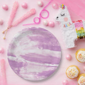 紙プレートと抽象芸術ラベンダーデザイン ペーパープレート (パーティー)