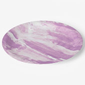 紙プレートと抽象芸術ラベンダーデザイン ペーパープレート (アングル)