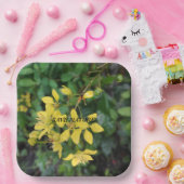 紙プレートと自然保護メッセージ ペーパープレート (パーティー)