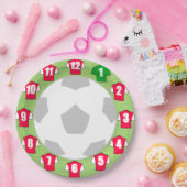 紙プレートと赤と白スポーツシャツ ペーパープレート (パーティー)