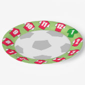 紙プレートと赤と白スポーツシャツ ペーパープレート (アングル)