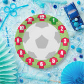 紙プレートと赤スポーツシャツ ペーパープレート (パーティー)