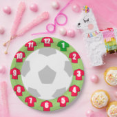 紙プレートと赤スポーツシャツ ペーパープレート (パーティー)